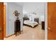 Spacious main bedroom with king-size bed and ample closet space at 1066 Larkin Rd, Spring Hill, FL 34608