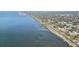 Aerial view of waterfront area at 1224 Palm St, Clearwater, FL 33755