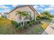 Single-story home with landscaped front yard and walkway at 12403 Streambed Dr, Riverview, FL 33579