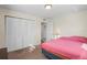 Bedroom with double bed and built-in closet at 1320 Moreland Dr # 20, Clearwater, FL 33764