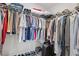 Walk-in closet with ample hanging and shelving space at 13987 Weddington Ter, Hudson, FL 34669