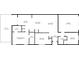 Floor plan showing a 2-bedroom, 2-bath home with garage and patio at 13987 Weddington Ter. Ter, Hudson, FL 34669