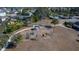 Aerial view of a playground with various play structures for children of all ages at 13987 Weddington Ter. Ter, Hudson, FL 34669