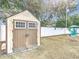 Ample storage space in this backyard shed at 1447 Santa Anna Dr, Dunedin, FL 34698
