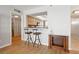 Kitchen with breakfast bar and modern appliances at 17940 Gulf Blvd # 15C, Redington Shores, FL 33708