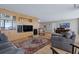 Open living area with built-in entertainment center at 17940 Gulf Blvd # 15C, Redington Shores, FL 33708