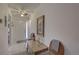 Inviting entryway with a small table and chairs at 2579 Bay Berry Dr # 42D, Clearwater, FL 33763