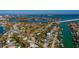 Beautiful aerial view showing the home's location with easy access to beaches, waterways and other amenities at 3110 W De Bazan Ave, St Pete Beach, FL 33706