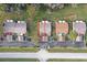 Aerial view showcasing the villa's location in a quiet community at 3185 Charter Club Dr # A, Tarpon Springs, FL 34688