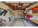 Garage with shelving and storage space for organization at 3185 Charter Club Dr # A, Tarpon Springs, FL 34688