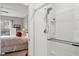 Modern bathroom with a walk-in shower and updated fixtures at 32857 Brooks Hawk Ln, Wesley Chapel, FL 33543