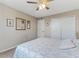 Bright and airy bedroom with ceiling fan and double door closet at 3300 Haviland Ct # 303, Palm Harbor, FL 34684