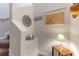 Stylish stairwell with wall decor, adding a touch of elegance to the home at 3300 Haviland Ct # 303, Palm Harbor, FL 34684