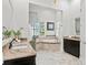 Luxurious bathroom with soaking tub, double vanity and shower at 4023 W Horatio St, Tampa, FL 33609