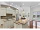 Spacious kitchen with granite countertops, custom cabinetry, and island at 4023 W Horatio St, Tampa, FL 33609