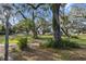 Mature oak trees and lush landscaping in the front yard at 405 Chastain Rd, Seffner, FL 33584
