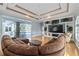 Living room with sectional sofa and view of pool at 405 Chastain Rd, Seffner, FL 33584