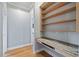 Built-in shelves and granite desk add functionality to this office at 405 Chastain Rd, Seffner, FL 33584