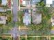 Overhead view of the property and its surroundings at 505 15Th Ne Ave, St Petersburg, FL 33704