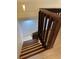 Wooden staircase leading to the upper level at 704 Gasparino Ct, Seffner, FL 33584