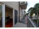 Residential balcony view of city street and modern building at 1010 Central Ave # 106, St Petersburg, FL 33705
