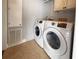 Convenient laundry room with washer and dryer at 112 Saint Pierres Way, Apollo Beach, FL 33572