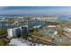 Wide aerial view of the community and waterfront at 11730 Shipwatch Dr # 702, Largo, FL 33774