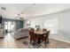 Small dining area with a wood table and four brown chairs at 12720 Hampton Hill Dr, Riverview, FL 33578