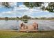 Wooden dock offering serene lake views at 1928 E View Dr, Sun City Center, FL 33573