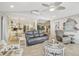 Open floor plan connecting the Gathering room, kitchen, and dining areas at 1928 E View Dr, Sun City Center, FL 33573