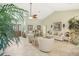 Spacious living room featuring a vaulted ceiling and ample natural light at 1928 E View Dr, Sun City Center, FL 33573