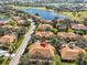 Aerial view showcasing home location in a golf course community at 2405 New Haven Cir, Sun City Center, FL 33573