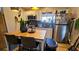 Kitchen island with butcher block countertop and seating for two at 2445 3Rd N Ave, St Petersburg, FL 33713