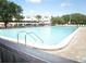 Large community pool with ample seating for relaxation and socializing at 2468 Florentine Way # 52, Clearwater, FL 33763