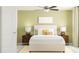 Bright bedroom with ceiling fan and neutral decor at 32009 Spiceberry St, San Antonio, FL 33576