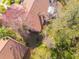 Aerial view showing home's location and backyard at 3985 Mermoor Dr, Palm Harbor, FL 34685