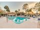 Relaxing pool area with plenty of seating at 3985 Mermoor Dr, Palm Harbor, FL 34685