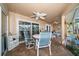 Relaxing patio with seating and water views at 3998 South Cir, Largo, FL 33774