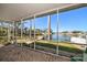 Spacious screened porch overlooking the canal at 3998 South Cir, Largo, FL 33774