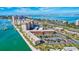 Bird's-eye view of waterfront community and surrounding area at 5020 Brittany S Dr # 123, St Petersburg, FL 33715