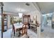 Formal dining room with wood table and built in cabinetry at 10020 Kenda Dr, Riverview, FL 33578
