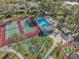 Community amenities including tennis courts, pool, and basketball court at 106 Edgewood Ct, Oldsmar, FL 34677
