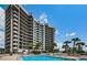 Relaxing pool area at beachfront highrise at 1660 Gulf Blvd # 307, Clearwater Beach, FL 33767