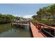 Private boat dock with walkway and water access at 1695 Pinellas Bayway S # E4, Tierra Verde, FL 33715