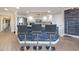 Stainless steel appliances and breakfast bar with seating at 1695 Pinellas Bayway S # E4, Tierra Verde, FL 33715