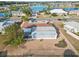 Aerial view of house and surrounding area at 1732 Flamingo Ln, Sun City Center, FL 33573