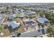 Aerial view showcasing a neighborhood of single-Gathering homes at 1732 Flamingo Ln, Sun City Center, FL 33573