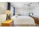 Comfortable bedroom with a double bed and built in storage at 1732 Flamingo Ln, Sun City Center, FL 33573