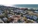 Aerial view showing a vacant lot near the beach at 2215 1St St # A & B, Indian Rocks Beach, FL 33785