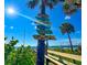 Beach access sign near the ocean at 2215 1St St # A & B, Indian Rocks Beach, FL 33785